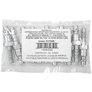 PIVOTE 736BK MILTON 1/4 PARA MANGUERA
