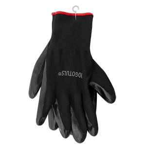 Global Glove Guantes de trabajo de seguridad, color negro, paquete grande  de 144 de EE. UU