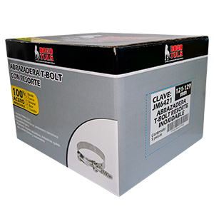 ABRAZADERA T-BOLT RESORTE 121-129mm ACERO INOXIDABLE