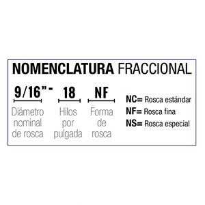 MACHUELO SEMICÓNICO FINO 9/16" - 18 NF     