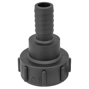 CONECTOR TOTE IBC 60MM CON ESPIGA DE 1" CUERDA GRUESA