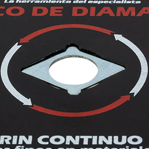 DISCO DE DIAMANTE CON RIN CONTINUO 7"       